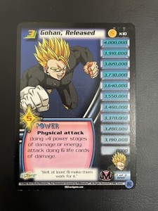 Score Dragon Ball Z CCG Lv3 Gohan, Released K10 Promo LP