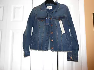 NUEVA CON ETIQUETAS~ANGELS FOREVER YOUNG RAW HEM FIRMA SILUETA AJUSTADA SILUETA Chaqueta Talla M - Imagen 1 de 9