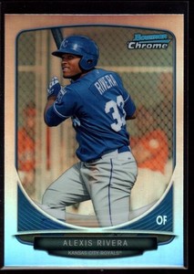ALEXIS RIVERA KANSAS CITY ROYAL MINT REFRACTOR ROOKIE   2013 BOWMAN CHROME B6