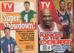TV GUIDE Lot of 2 from 1997 - Kings of the Court Michael Jordan, Superbowl XXXI - Picture 1 of 3