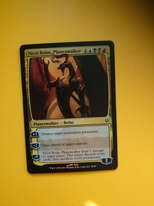 Magic the Gathering Card. FOIL Nicol Bolas, Duel decks as pics