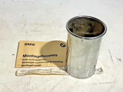 Punta de escape cromada NOS BMW P/N 82119413966 Foto 1 de 4