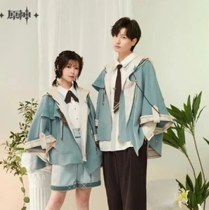 Offizieller Genshin Impact Venti Kapuzenmantel Freizeit Unisex Cosplay Umhang - Bild 1 von 9
