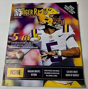 Agosto 2023 TIGER RAG Magazine Jayden Daniels LSU FOOTBALL ANTEVIEW Speciale - Foto 1 di 1