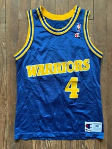 Chris Webber Golden State Warriors Champion Men's 36 Small S Jersey Blue - Picture 1 of 8