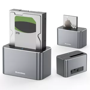 Festplatten-Dock 2,5 3,5 Zoll SATA HDD SSD-Lesegerät für 2,5/3,5 Zoll SATA/SAS H - Bild 1 von 10