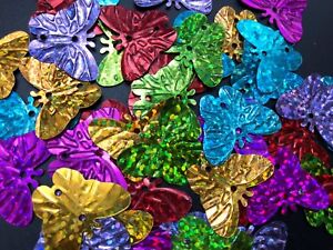 300pcs Sequins Shapes Scrapbooking Decoration Butterfly Kids Craft AU stock