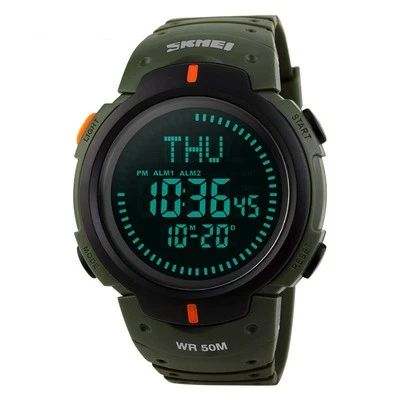 Men's Compass Digital Watch Multifunctional Date Military Sports Outdoor Watch - image 1 of 4