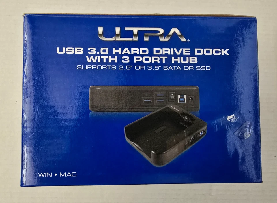 ULTRA USB 3.0 HardDrive Dock station with 3 USB Ports - Image 1 of 4