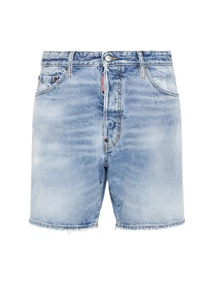 Pantalones Cortos Denim DSQUARED2 Azul Marino Nuevos y Auténticos Foto 1 de 2