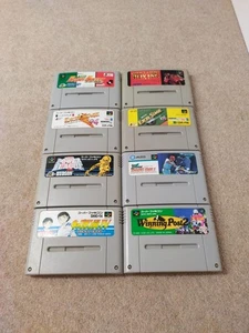 Nintendo Super Famicom Cassette SNES Games Retro Japan 90s Bundle Lot X 8 Games - Picture 1 of 20