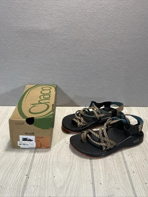 Chaco ZX/2 Yampa Dual Strap Classic Sandals Vibram Sole Fiesta Rainbow SZ 8 Wide - Image 1 of 4