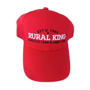Rural King America 's Farm And Home Store Hat Red New Snap Back - Picture 1 of 3