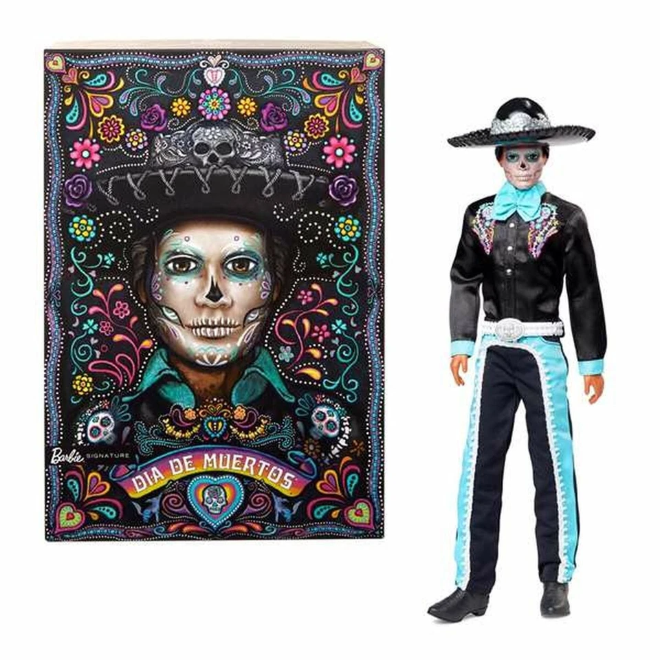 BARBIE SIGNATURE DOLL collectible KEN DIA DE MUERTOS 2024 HRM73 Mattel