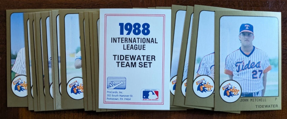 1988 ProCards Tidewater Tides - You Pick 1 - Minor League AAA New York Mets - Image 1 of 1