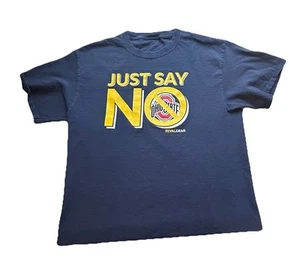 University Of Michigan Just Say No To Ohio State Shirt Men Medium Navy Blue - Picture 1 of 17
