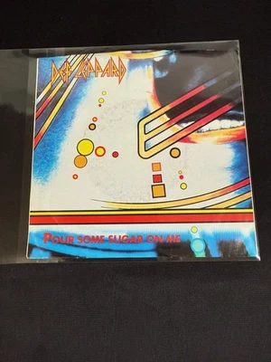 Def Leppard ~ Pour Some Sugar On Me / Ring Of Fire 45 w Picture sleeve Master NM - Image 1 of 4