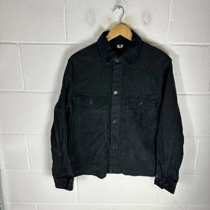 Arket Jacket Mens Medium Black Chore Oi Polloi Overshirt Shacket Heavy Work* - Picture 1 of 11