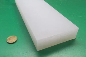 Polypropylene Bar 1.25" Thick x 4.00" Wide x 48" Long - Picture 1 of 6