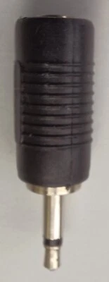 Black Female Mono 3.5mm Jack To Male Mono 3.5mm Jack Audio Adapter - Image 1 of 2