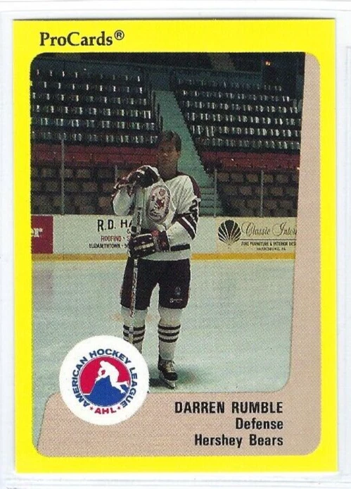 1989-90 ProCards Hershey Bears #342 Darren Rumble - Image 1 of 1