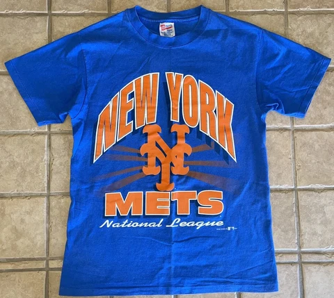 Team Hanes New York Mets National League Vintage 1994 Single Stitch MLB Blue MED Cover