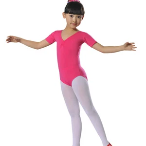 Little Girls' Ballet Dresses Gymnastics Dress Short Sleeve 120cm Rose - Picture 1 of 2