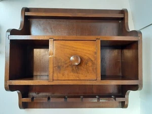 Antique Sanders Custom Built Wall Hanging Kitchen Cabinet w Shelf & Drawer 20x20 - Picture 1 of 17