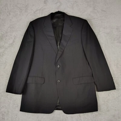 Corneliani Mens Sport Coat 2-Button Blazer Black Stripe Texture 42R Italy Made - Image 1 of 4