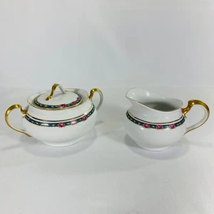 Heinrich & Co. Selb Bavaria Imperial Porzellanfabrik Devonshire Teapot & Creamer - Picture 1 of 6