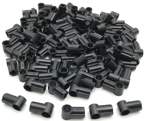 Lego Nuevo 100 Negro Técnico Eje y Pin Conectores Angulados #1 Piezas - Imagen 1 de 1
