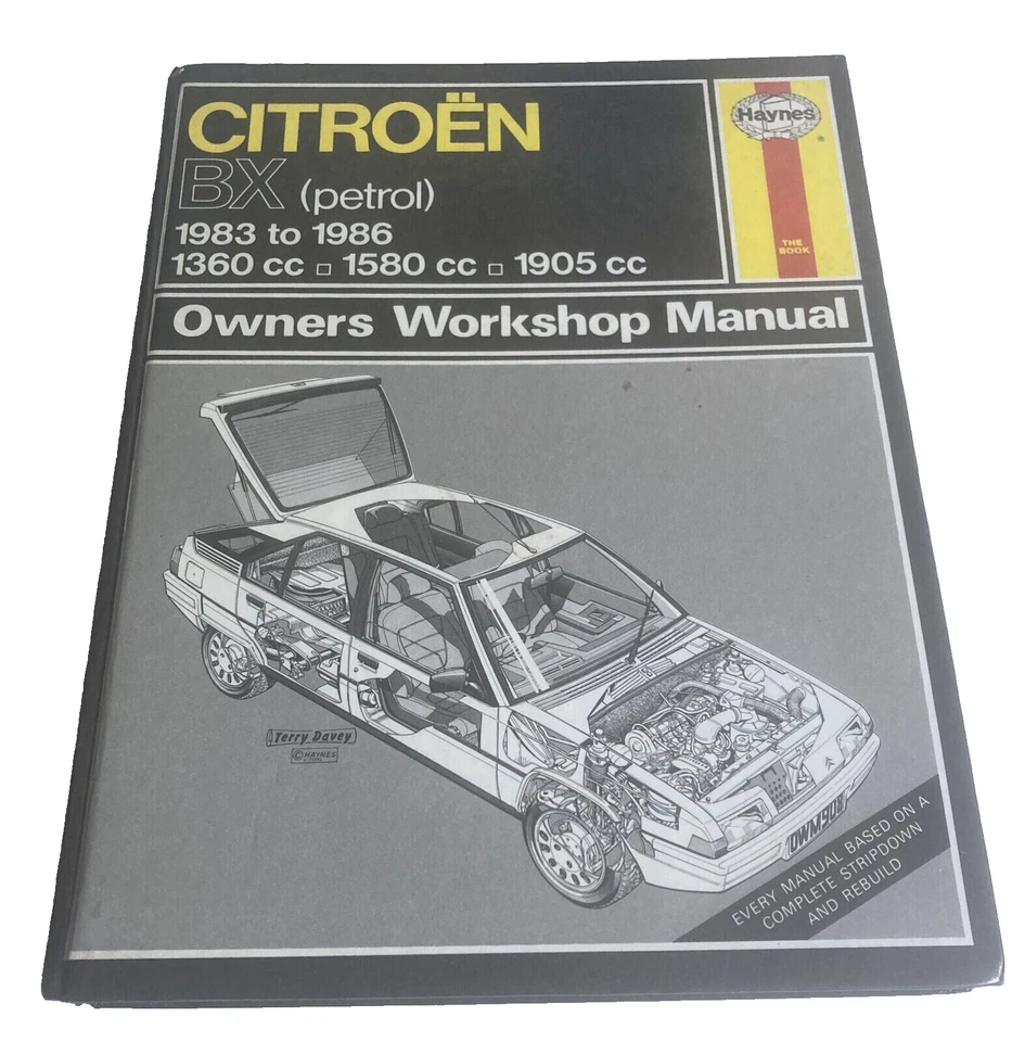 Citroen BX Petrol Haynes Service and Repair Manual 1983 - 1986 - Image 1 of 1