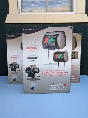 Concept Chameleon cld-700x - *Lot Of 3* Digital Panel Headrests {Untested!!} - Image 1 of 4