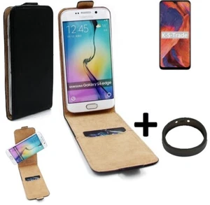 For Nokia 3.4 protective case cover bag + Bumper Flip Case Universal black leath - Picture 1 of 7