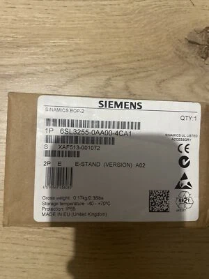 Siemens 6SL3255-0AA00-4CA1 SINAMICS BOP-2 BOP2 Operator Panel - Image 1 of 4