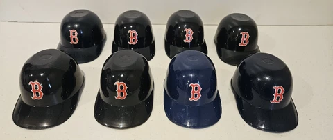 BOSTON RED SOX Baseball MLB Ice Cream Sundae Mini Snack Helmet Cup Bowl lot of 8 Cover