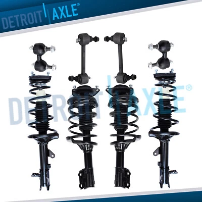 Puntales delanteros traseros con eslabones de barra estabilizadora de resorte helicoidal para Hyundai Elantra 2001-2006 Foto 1 de 4