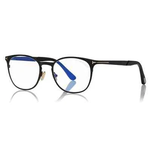 Tom Ford TF 5732-B 002 Matte Black Round Metal Eyeglasses Frame 50-19-145 sd* - Picture 1 of 3