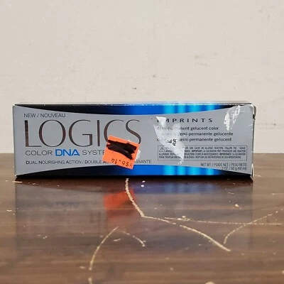 Color de cabello semipermanente Logics Color ADN impresiones 2 OZ azul doble transparente Foto 1 de 3