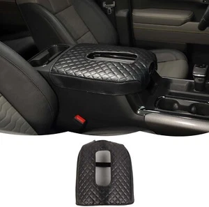Lether Center Console Armrest Cover for Chevy Chevrolet Silverado 19+/SIERRA 21+ - Picture 1 of 17
