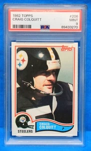 1982 TOPPS # 206 Craig Colquitt PSA 9 MINT # 89433270  PITTSBURGH STEELERS !!! - Picture 1 of 2