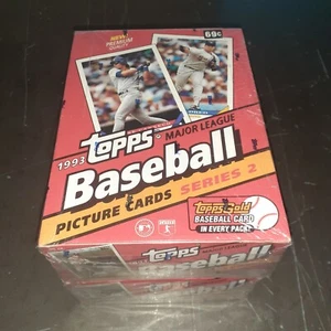 1993 TOPPS BASEBALL SERIES 2 SEALED WAX BOX - Picture 1 of 1