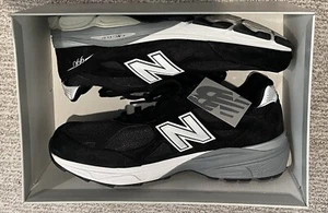 NEW BALANCE USA 990 V3 BLACK / WHITE Men Size 11.5 US New In Box M990BS3 - Picture 1 of 6