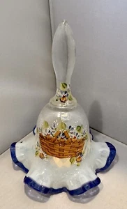 1999 Fenton Longaberger Bell Outlined In Blue - Picture 1 of 10