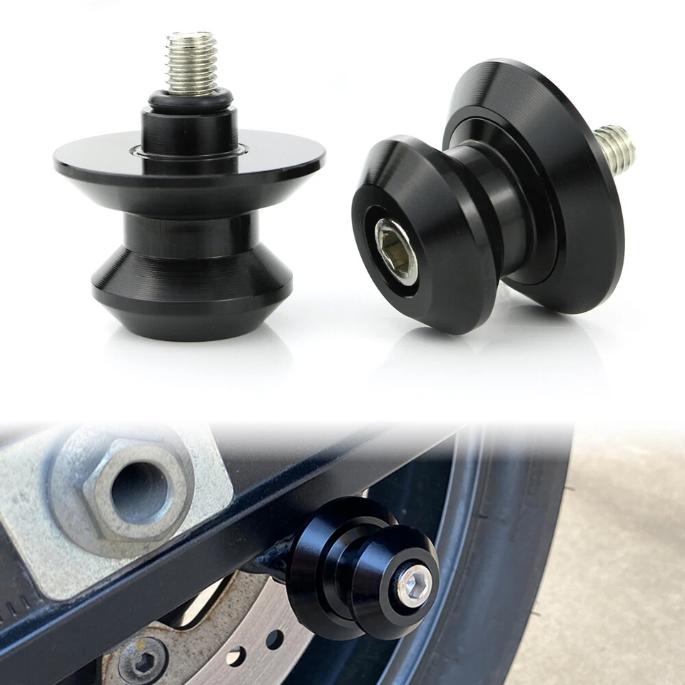 Bobinas deslizantes negras aptas para Aprilia Caponord 1200 2013-2018 basculantes Foto 1 de 4