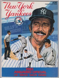 1983 NEW YORK YANKEES OFFICIAL YEARBOOK SPANISH EDITION BILLYS BACK EX CONDITION - Picture 1 of 12