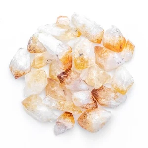 1/4 lb Puntos de citrino Cristales naturales Piedras preciosas a granel Venta al por mayor Rocas Artesanía - Imagen 1 de 6