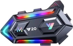 Auriculares Bluetooth para casco de motocicleta, Cool RGB deslumbrante - Picture 1 of 12