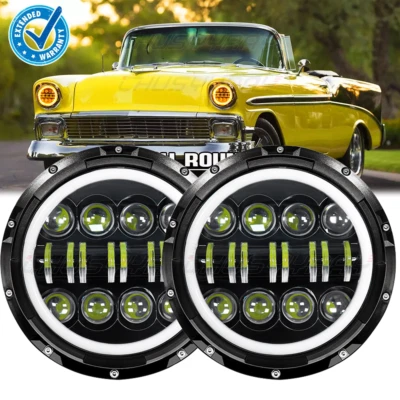 Faros LED redondos de haz alto/bajo de 7 pulgadas para Chevy Stileline Deluxe 1949-1952 Foto 1 de 4