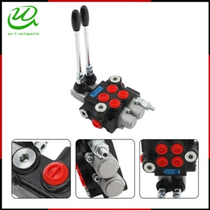 2 Spool Hydraulic Directional Control Valve Acting Cylinder Spool 11GPM 3600PSI - Picture 1 of 15